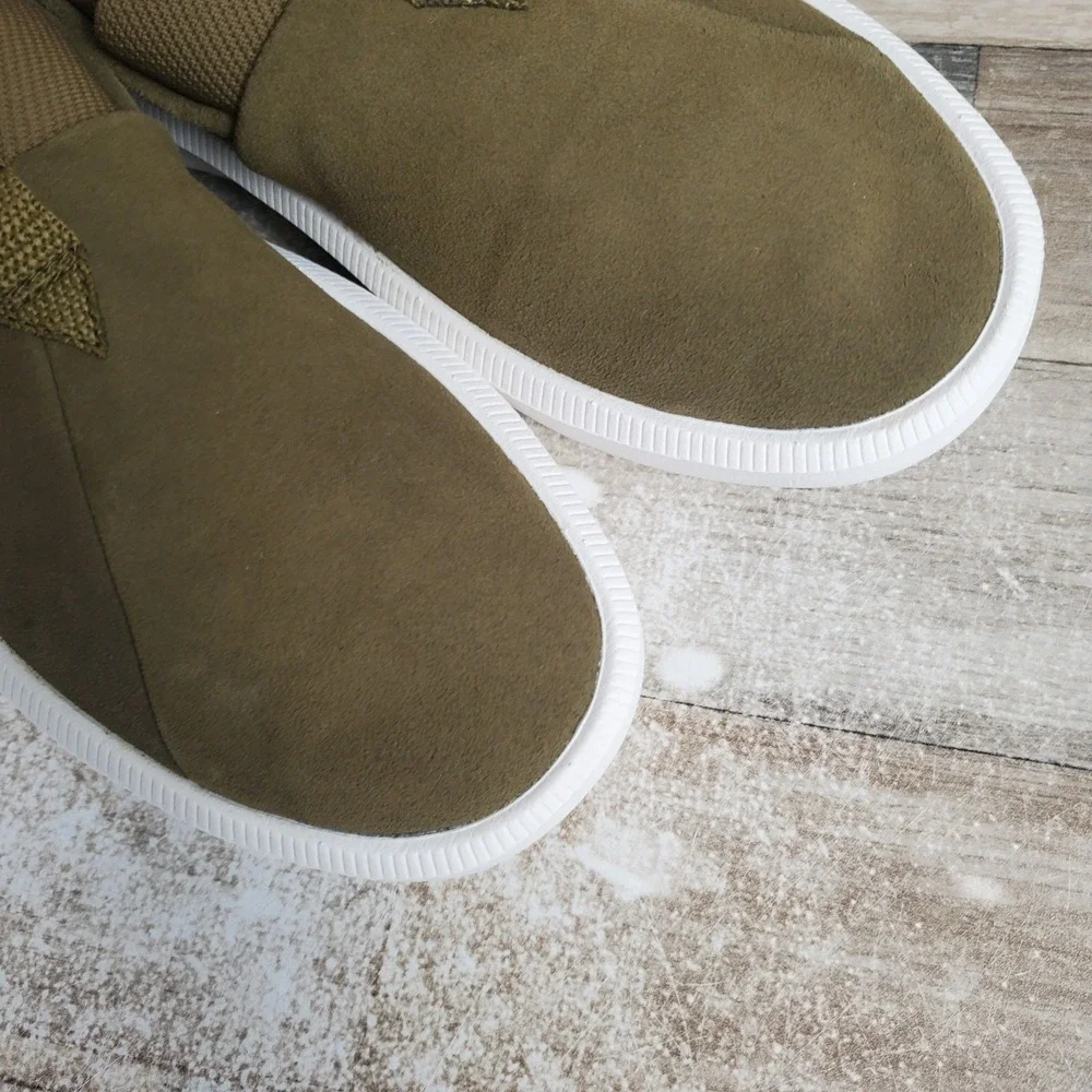 TOMS‎ Alpargatas Rover Mens Shoes 7 Dirty Olive Suede Low Top Round Toe Sneaker